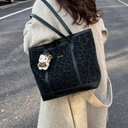 Women’s fashionable tote bag with leopard print and practical inner pocket-https://detail.1688.com/offer/1013047984690.html-Calm Wears-Black-Size: With pendant-Calm Wears