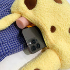 Plush Shoulder Bag in Giraffe Design