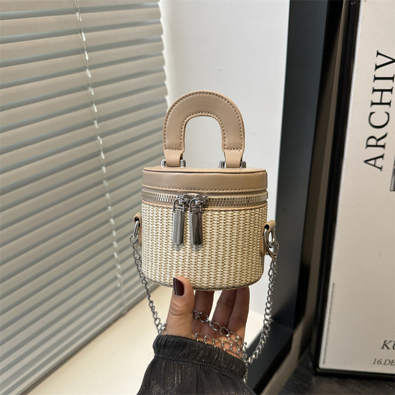 Women's mini backpack handbag with elegant zipper and practical carrying handle