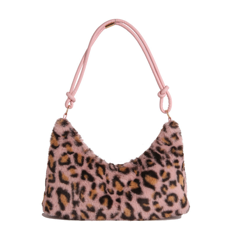 WoLuxurious Faux Fur Hobo Bag