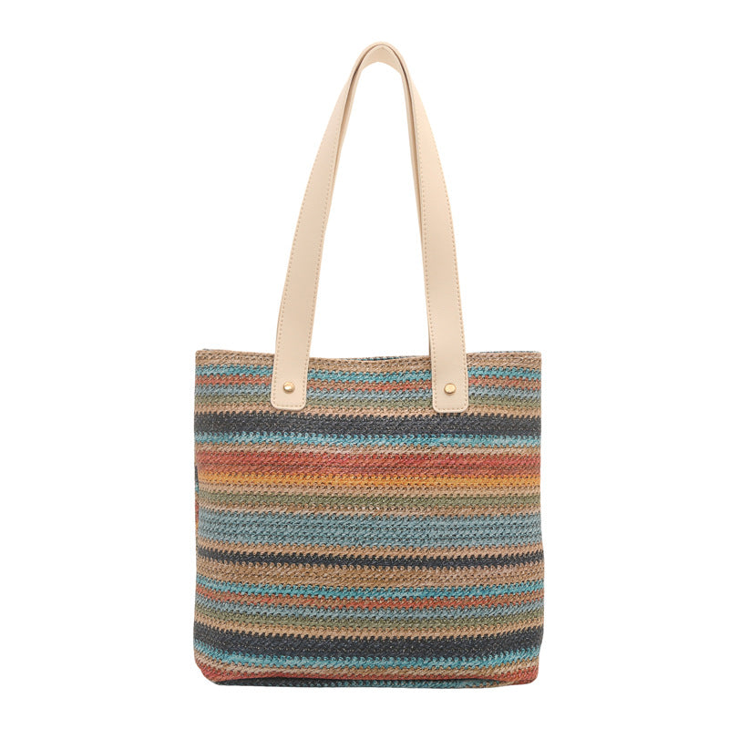 WoColorful Woven Tote Bag