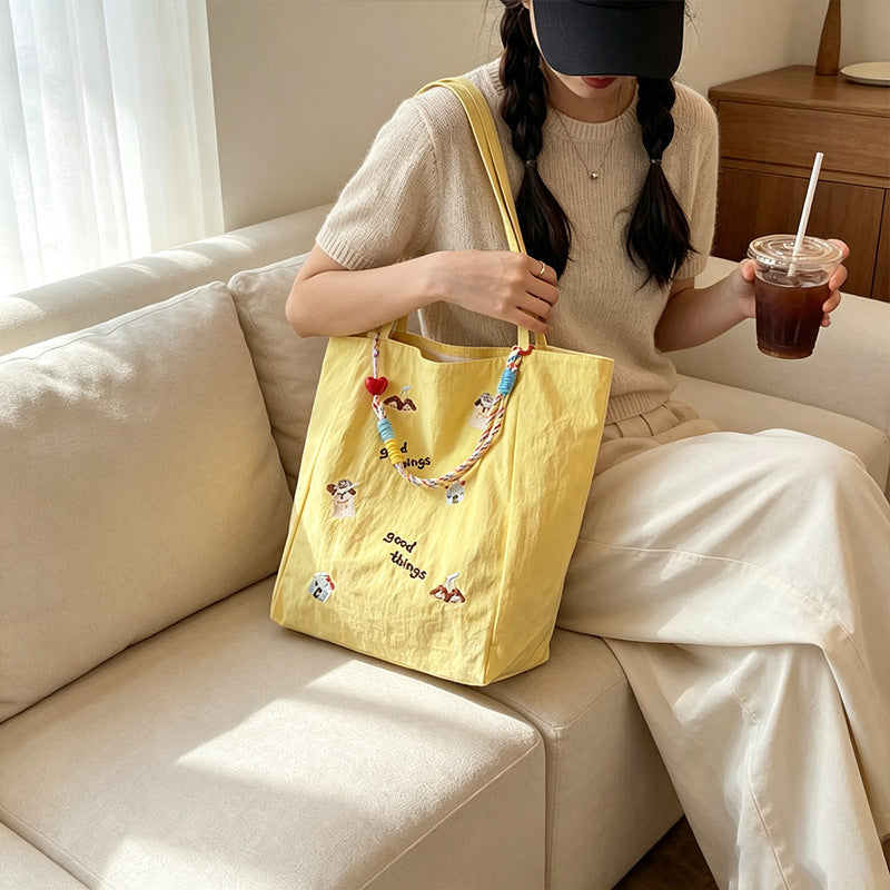 Embroidered Casual Tote