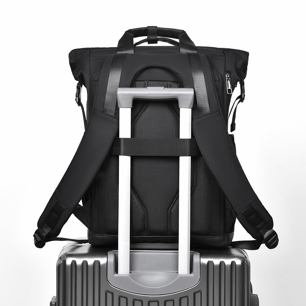 Modern Roll-Top Waterproof Backpack Calm Wears