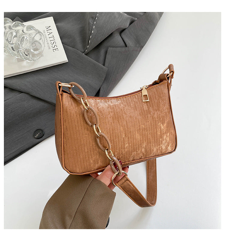 Stylish Textured Crossbody Bag