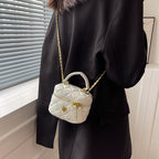 Women's mini bag in elegant quilted design with golden accents-https://detail.1688.com/offer/675825251299.html-Calm Wears-Blue-S-Calm Wears