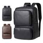 Premium Leather Business Laptop Backpack