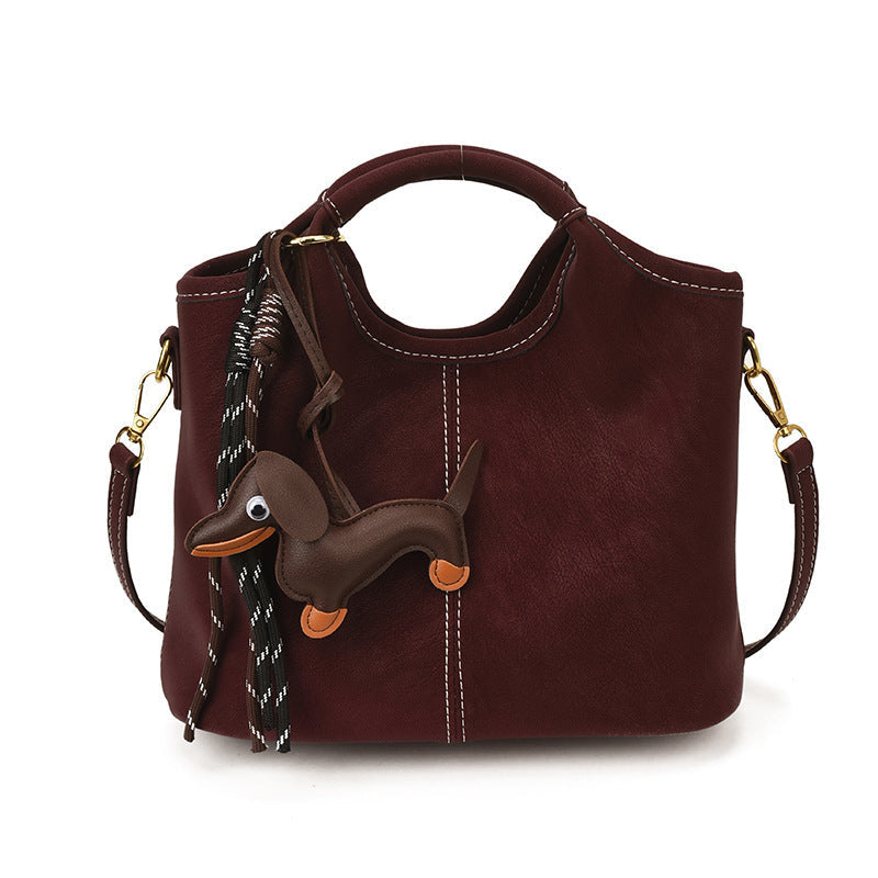 Women supple hobo bag with removable mini wallet