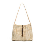 Chic Textured Handheld Tote Bag