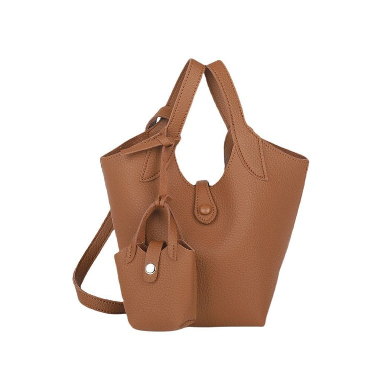 Ladies' tote bag with detachable mini organizer-https://detail.1688.com/offer/924685708787.html-Calm Wears-Braun-Size: One size-Calm Wears