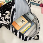 Backpack with Creative Applications and Practical Compartments
