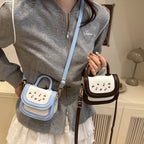 Ladies stylish mini handbag with fruity cherry motif