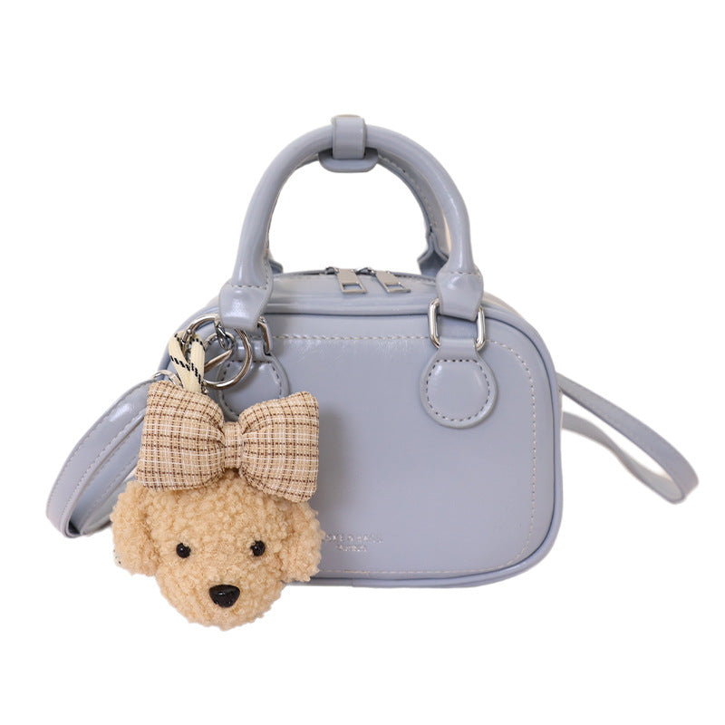 Women's mini handbag with detachable plush charm-https://detail.1688.com/offer/1048643833225.html-Calm Wears-Blue-Size: with tag-Calm Wears