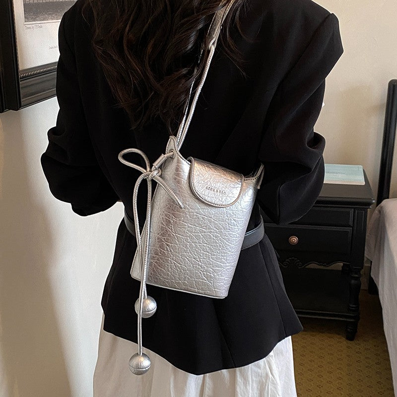 WoModern Textured Mini Crossbody Bag