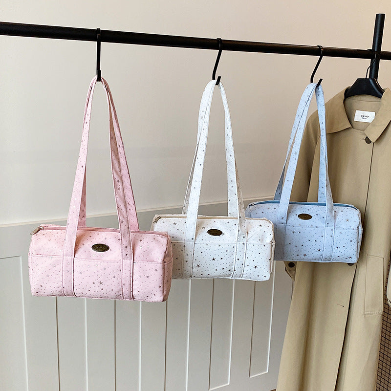 Stylish Star-Embellished Shoulder Bag
