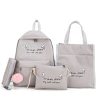 Cute Character Multi-Piece Backpack Set