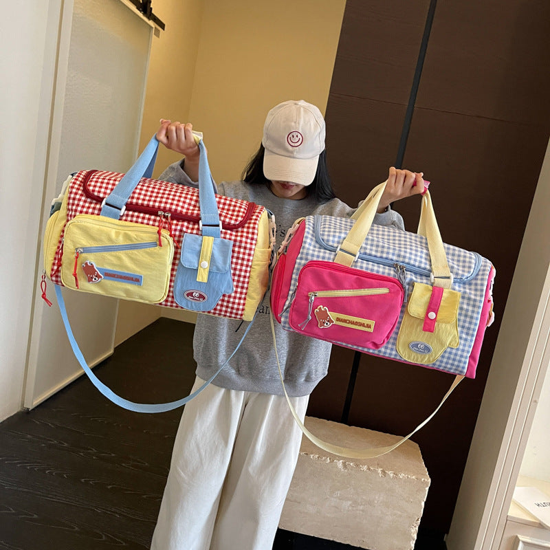 Playful Graphic Sports Duffle Bag