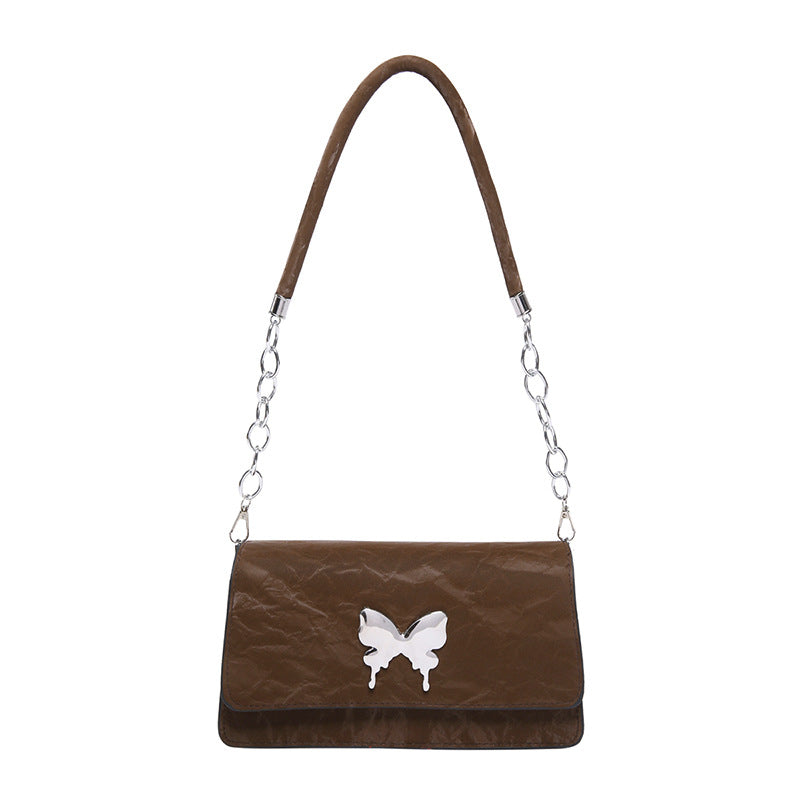 WoChic Designer Handbag with Butterfly Accent