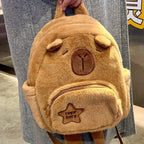 Plush Backpack in Bear Style