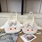 Plush Backpack with Cute Lamb Design