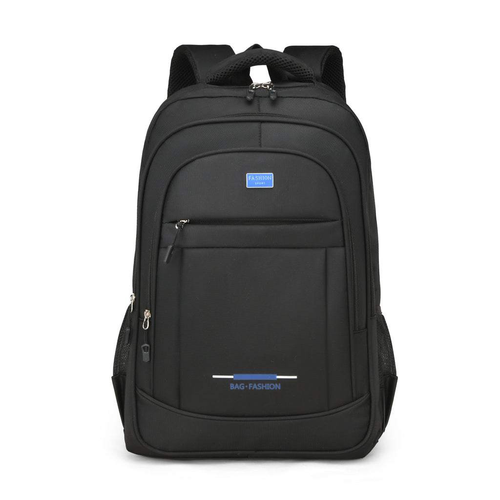 Leisure backpack with ergonomic design and multifunctional compartments