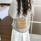 Women crocheted shoulder bag with decorative details-https://detail.1688.com/offer/1052324400056.html-Calm Wears-Khaki-nothing-Calm Wears
