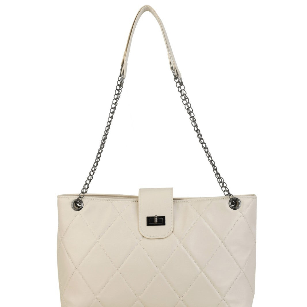 Quilted Elegant Satchel Handbag
