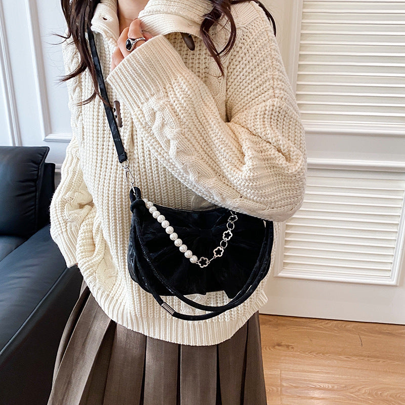Elegant Bow-Embellished Handbag