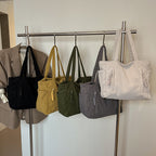 Corduroy Multi-Pocket Tote Bag Calm Wears