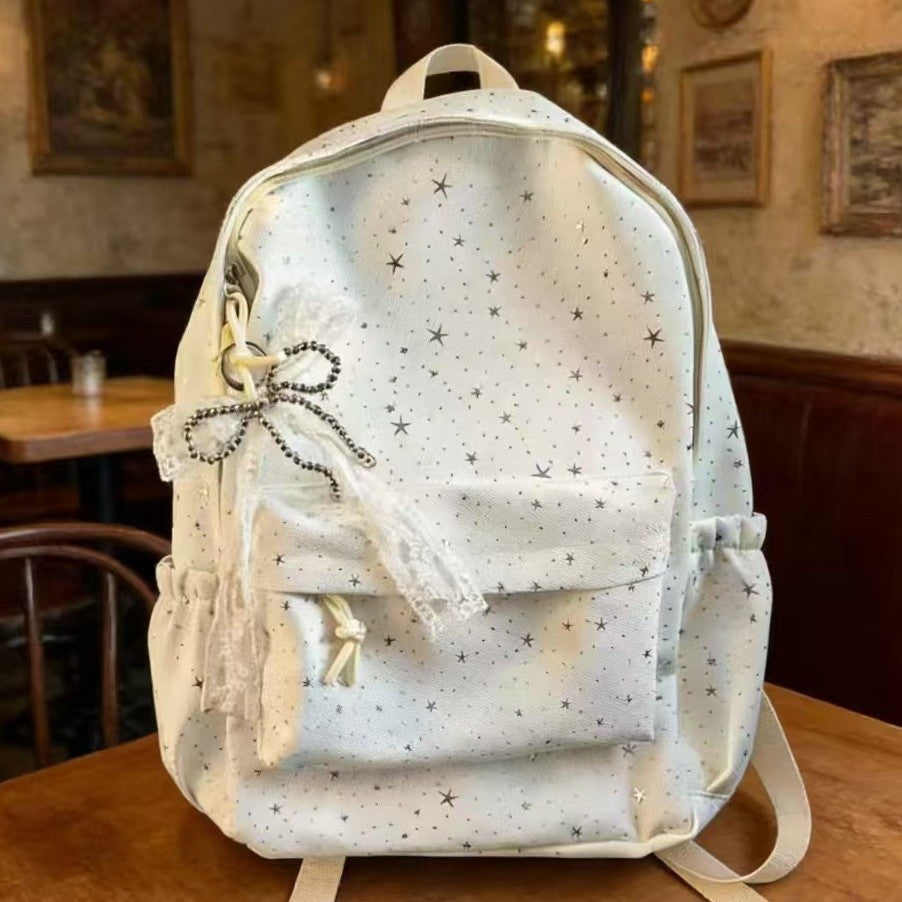 Whimsical Star-Embellished Backpack