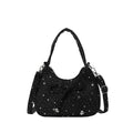 WoDecorative Star-Patterned Hobo Bag