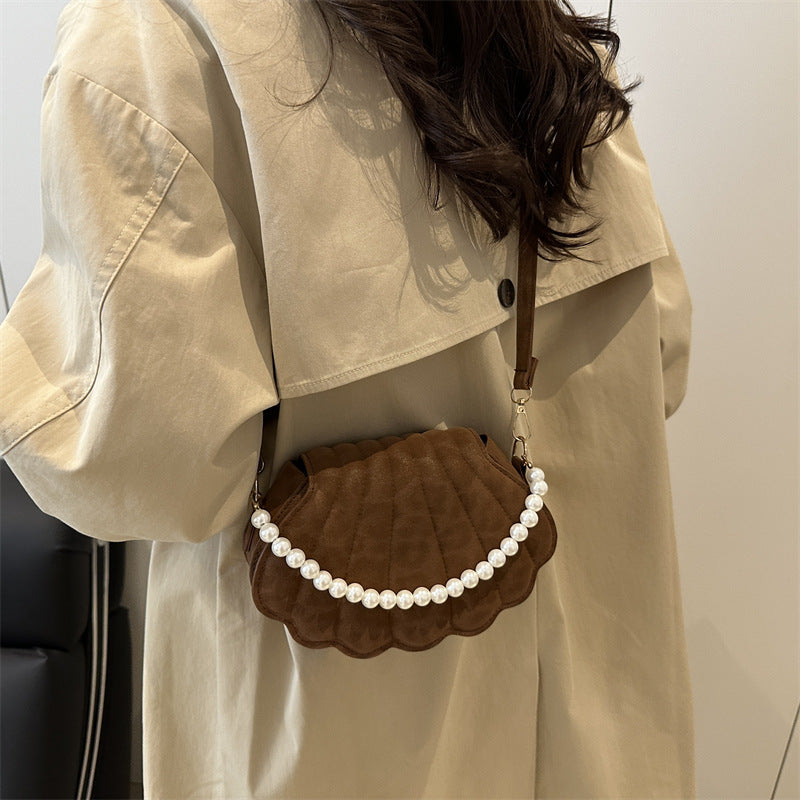 Elegant Shell-Shaped Crossbody Bag