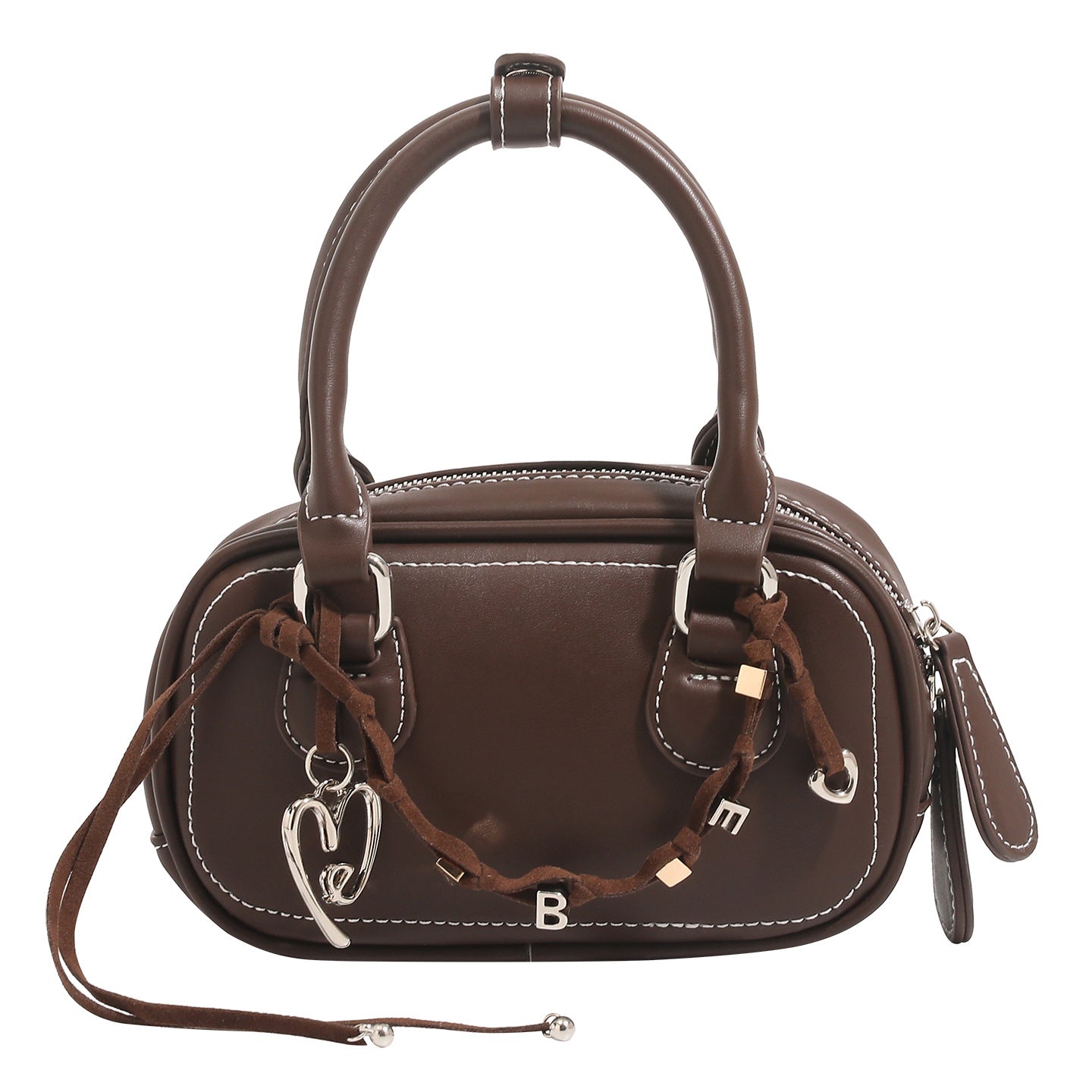 Women's mini handbag with playful drawstring and elegant accents
