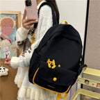 Playful backpack with cat design and versatile compartments