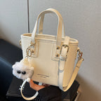 Women’s mini bag with detachable plush pendant