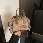 Women's Mini Hobo Bag with Playful Ruffle Design