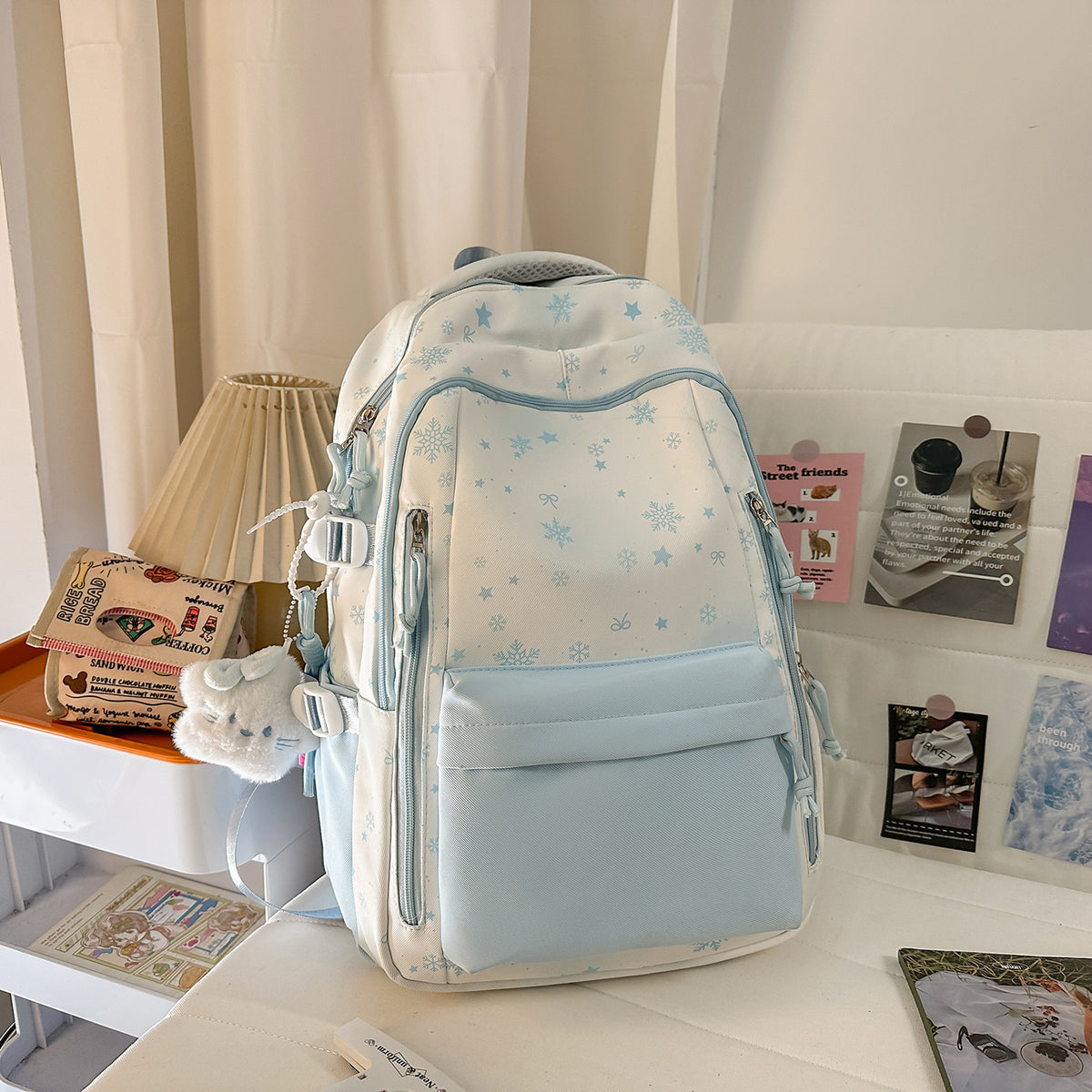 Multifunctional backpack with playful design and ergonomic padding