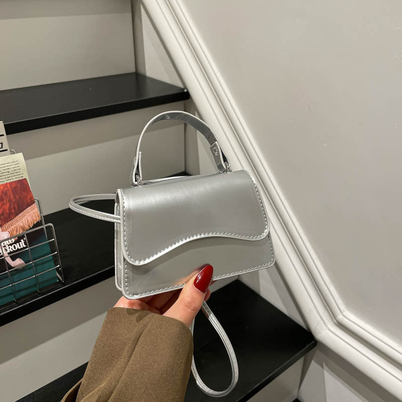 Stylish Patent Leather Mini Handbag