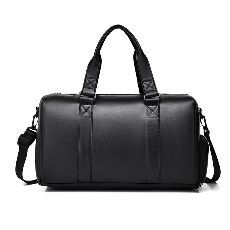 Premium Leather Weekender Duffel Bag