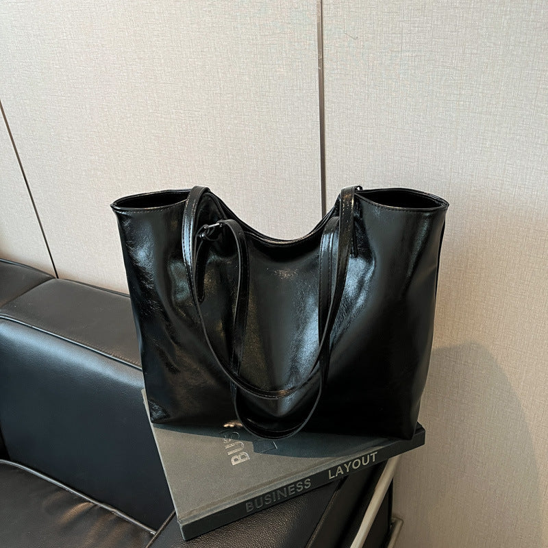 Women's stylish tote bag with practical inner pockets-https://detail.1688.com/offer/914664890411.html-Calm Wears-Black-nothing-Calm Wears