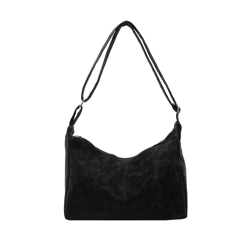 WoSoft Textured Faux Leather Hobo Bag