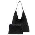 Textured Fabric Slouchy Tote Bag