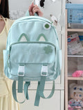 Cute Cat-Themed Mini Backpack Calm Wears