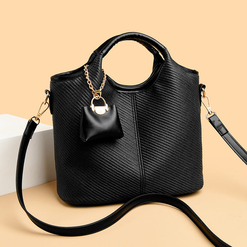 Ladies elegant handbag with textured design and removable mini organizer-https://detail.1688.com/offer/930962222734.html-Calm Wears-Black-nothing-Calm Wears