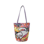 Fun Artistic Cat-Themed Tote Bag