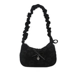 Elegant Floral Embellished Shoulder Bag