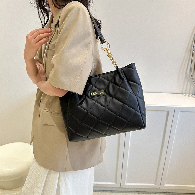 Elegant Quilted Tote Bag