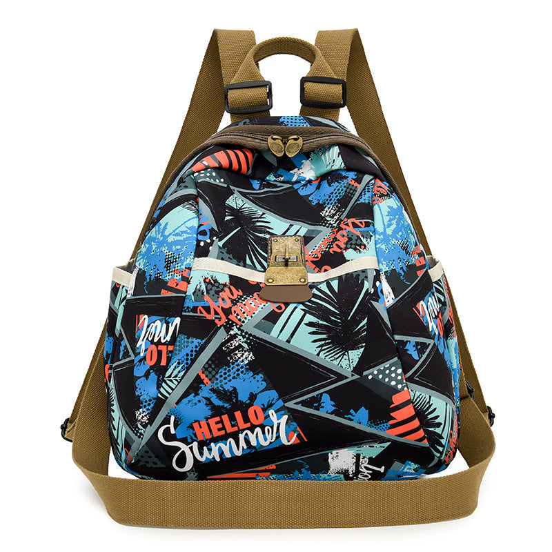Trendy Graphic Print Backpack