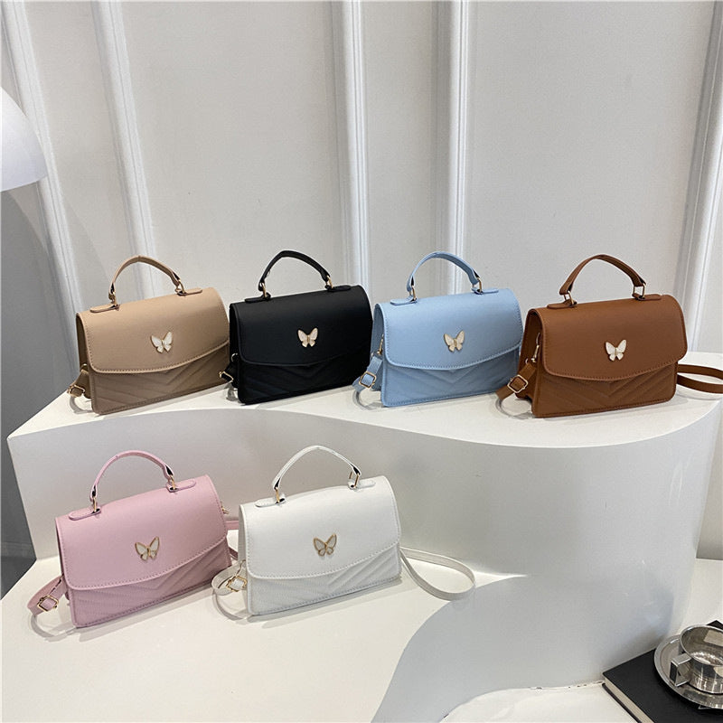 WoElegant Quilted Leather Satchel Bag