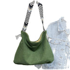 Casual shopper bag with fashionable shoulder strap