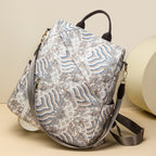 Chic Patterned Travel Backpack